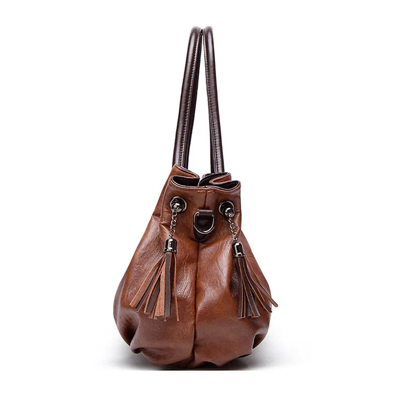 Alice Retro Leather Shoulder Bag