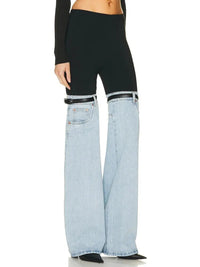 Denim Hybrid Flare Trouser