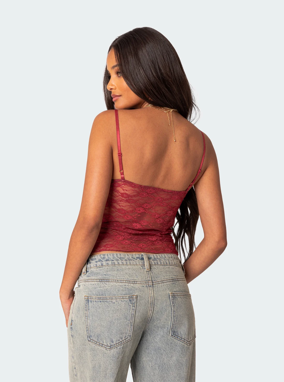 Eira Sheer Lace Tank Top