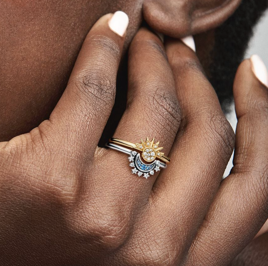 Sparkling Moon Ring