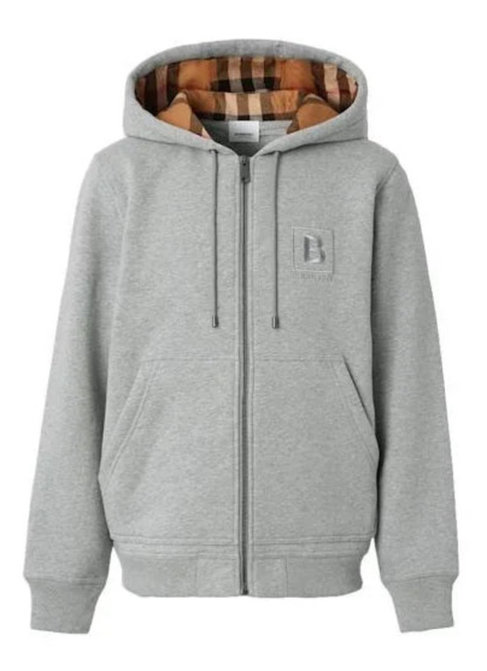 'B' Zip Up Hoodie
