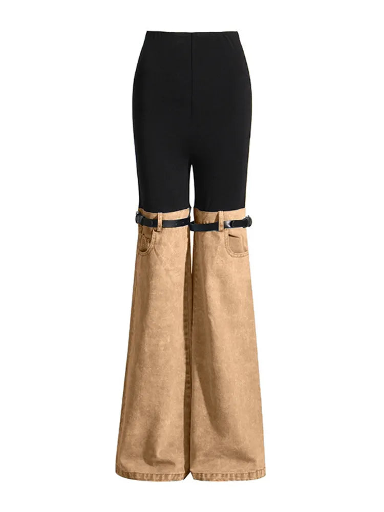 Denim Hybrid Flare Trouser