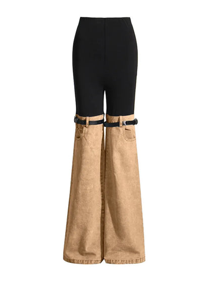 Denim Hybrid Flare Trouser