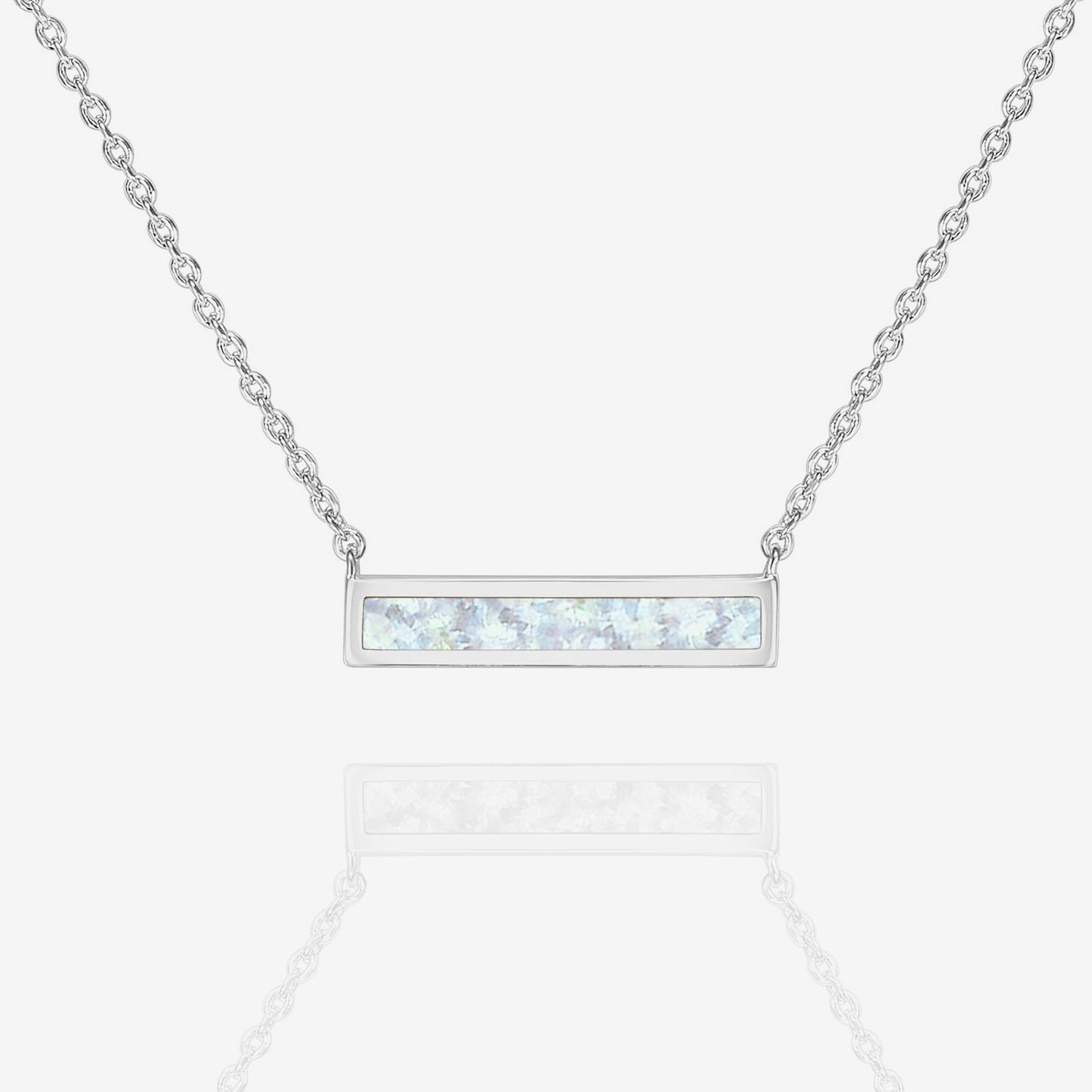 Opal Bar Necklace