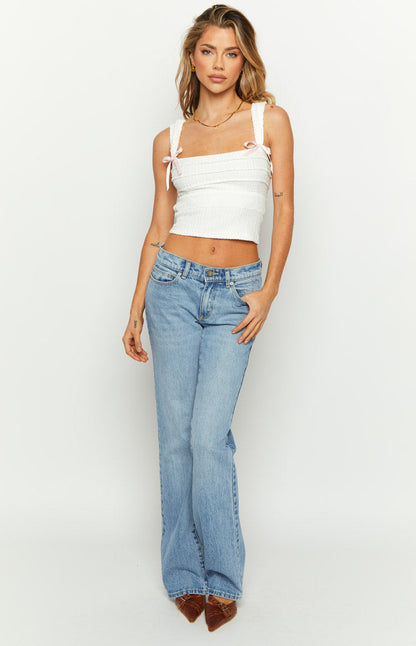 White Bow Top