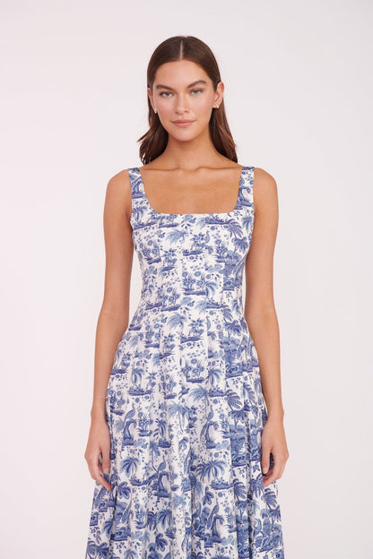 WELLS DRESS | BLUE TOILE