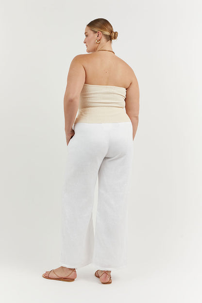 ANIKA TWISTED CREAM KNIT TOP