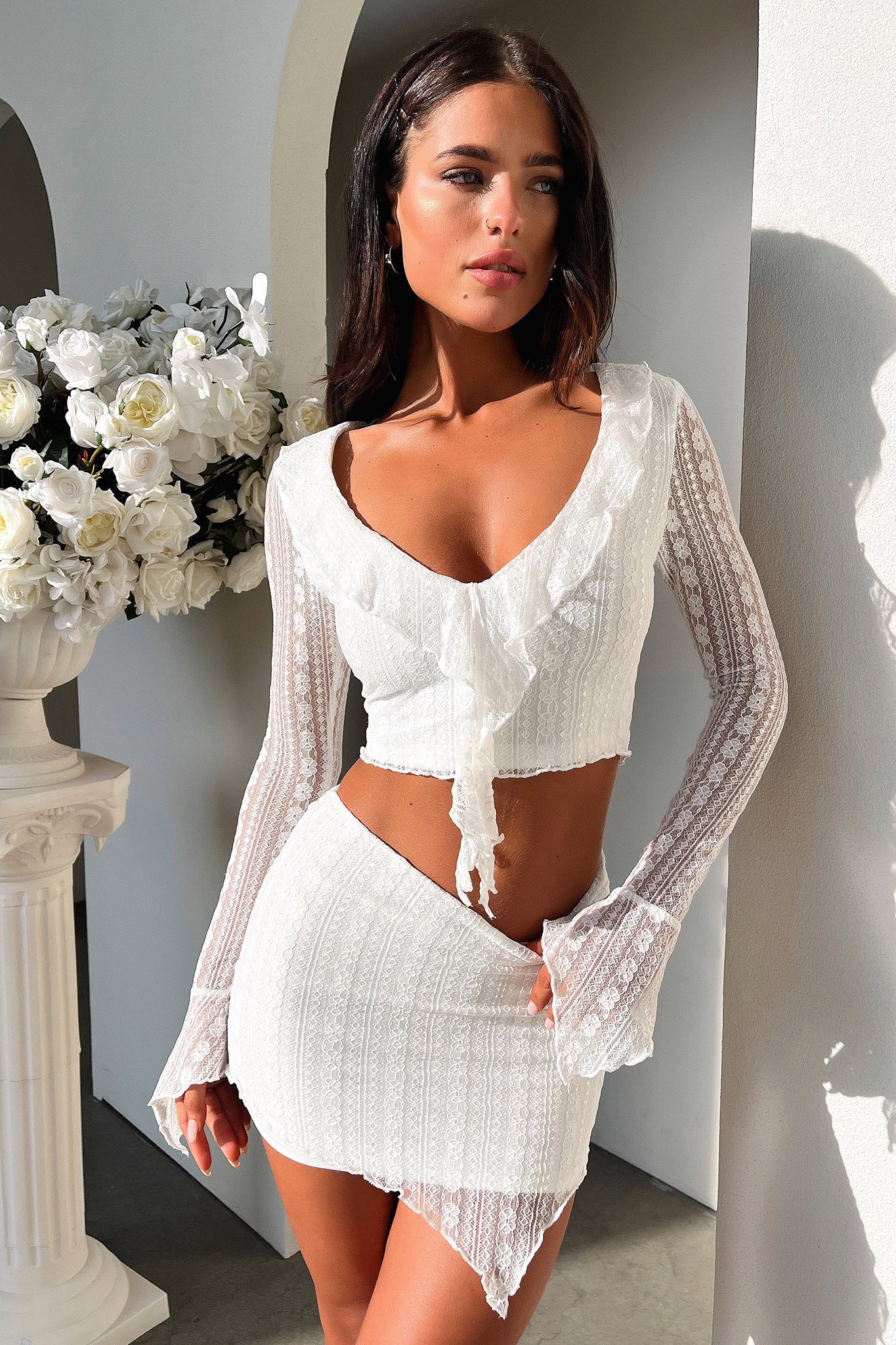 Aperol Crop - White