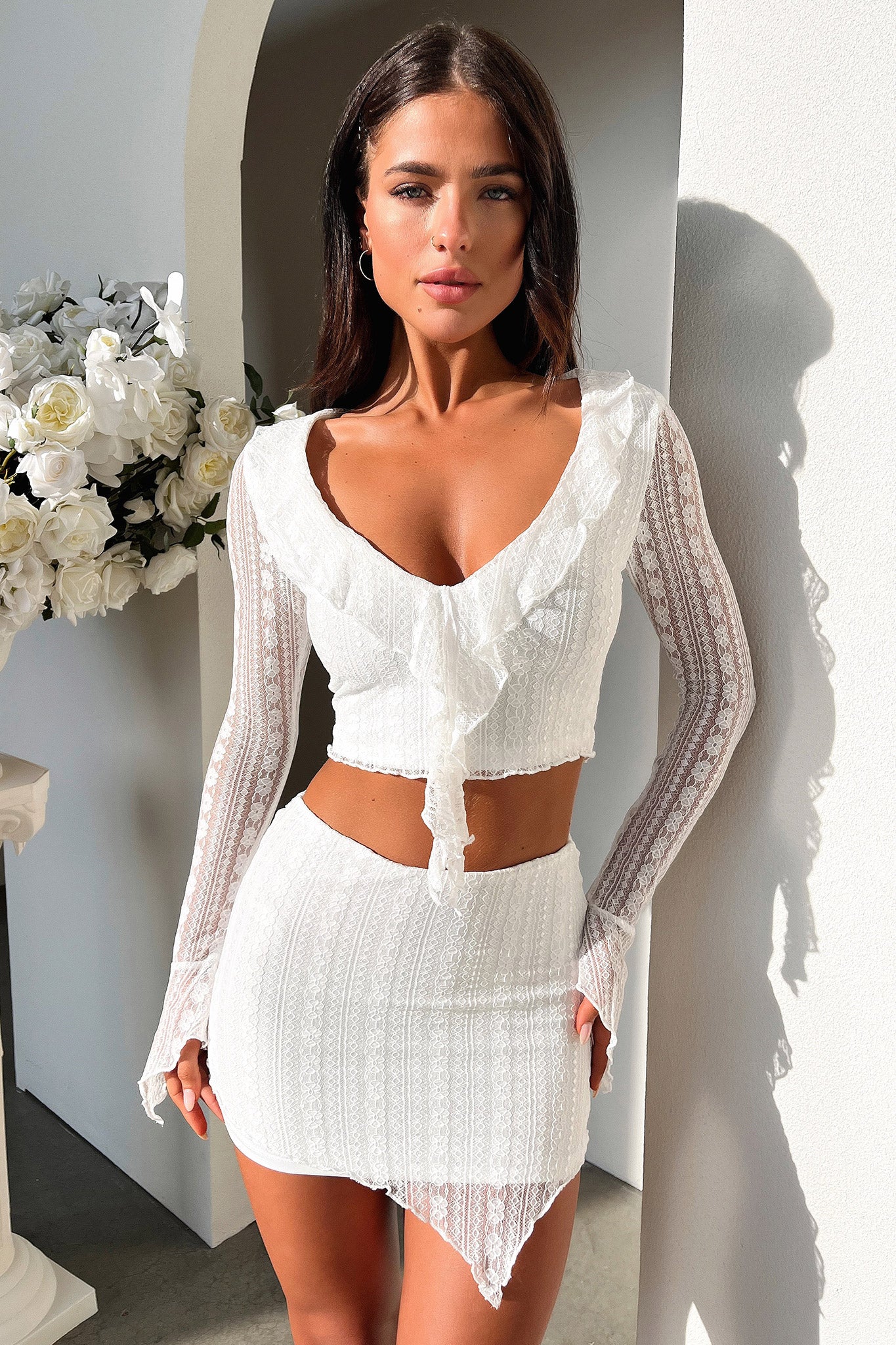 Aperol Crop - White