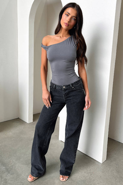 Aspen Bodysuit - Charcoal