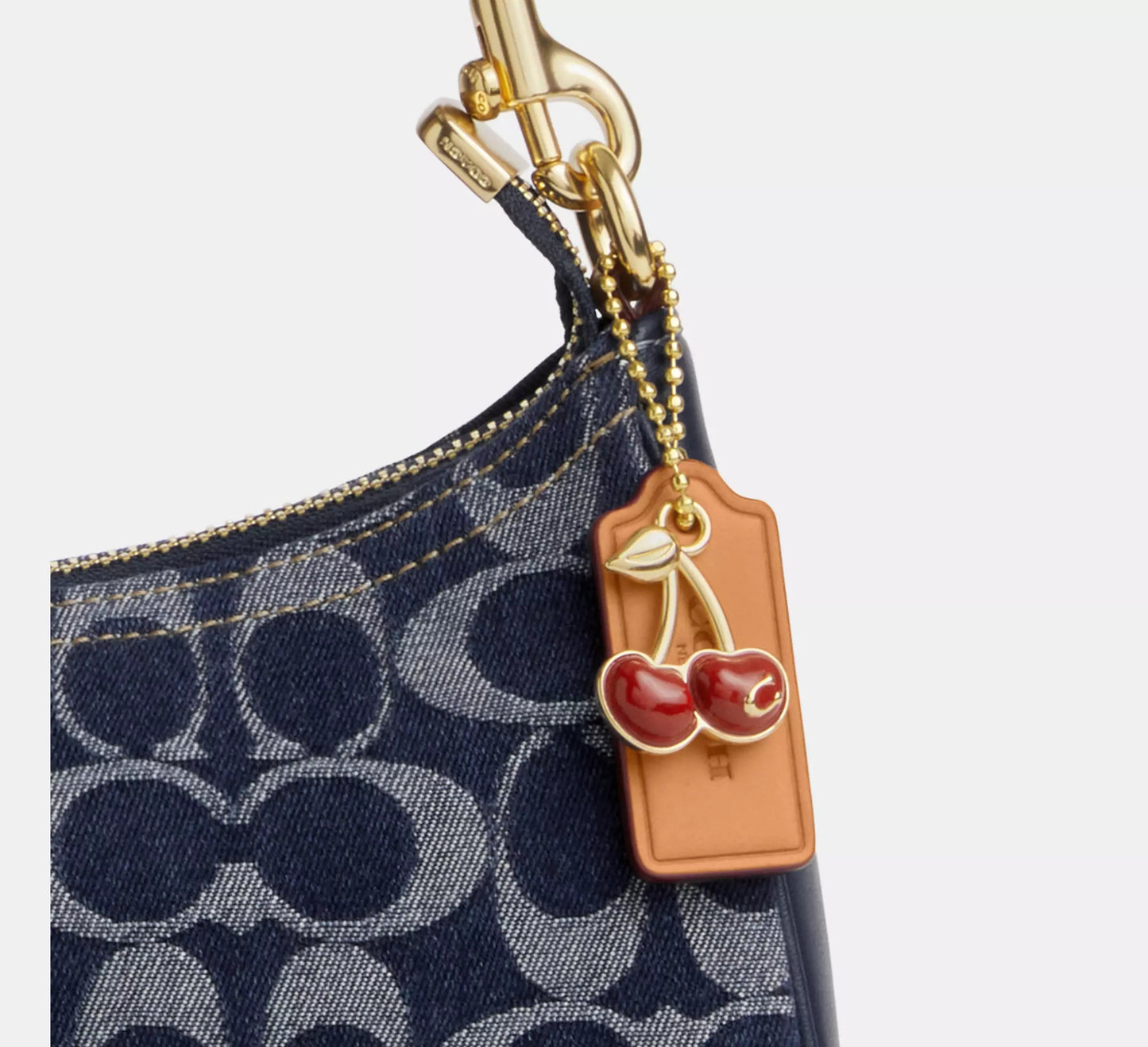 BLUE DENIM TERI SHOULDER BAG