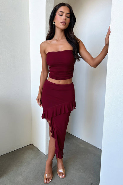 Cardona Top - Deep Red