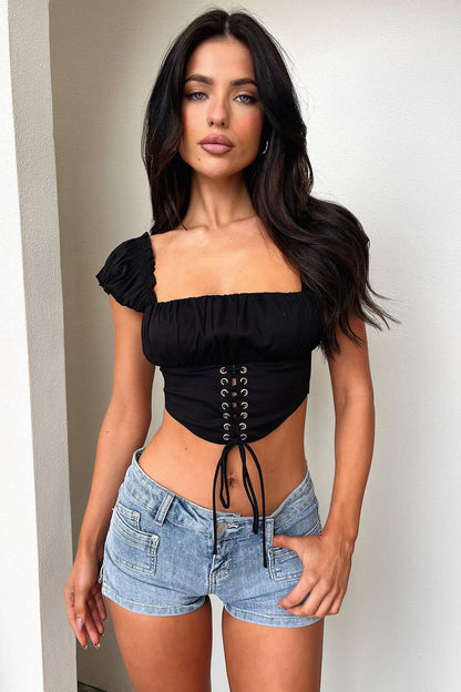 Maci Crop - Black