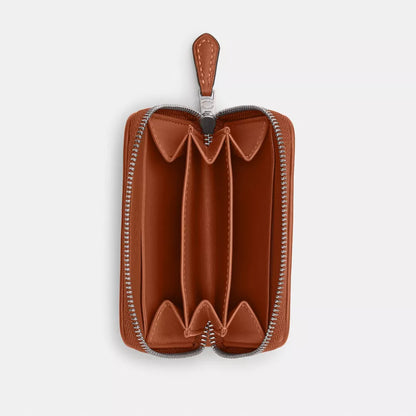 SIGNATURE CRYSTAL ZIP CARD CASE