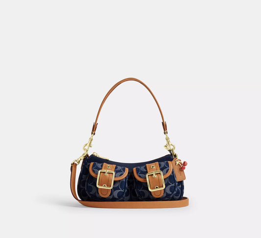 BLUE DENIM ASHTON BAG