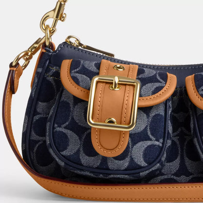 BLUE DENIM ASHTON BAG