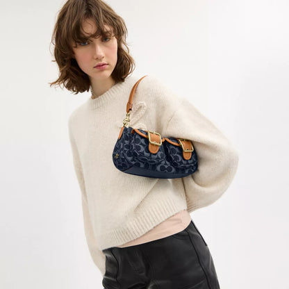 BLUE DENIM ASHTON BAG