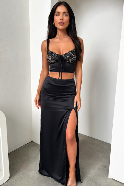 Essen Crop - Black