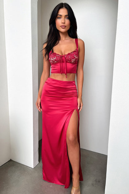 Essen Crop - Red