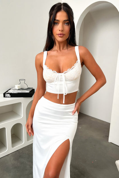 Essen Crop - White