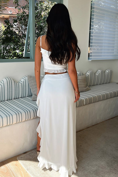 Flores Crop - White