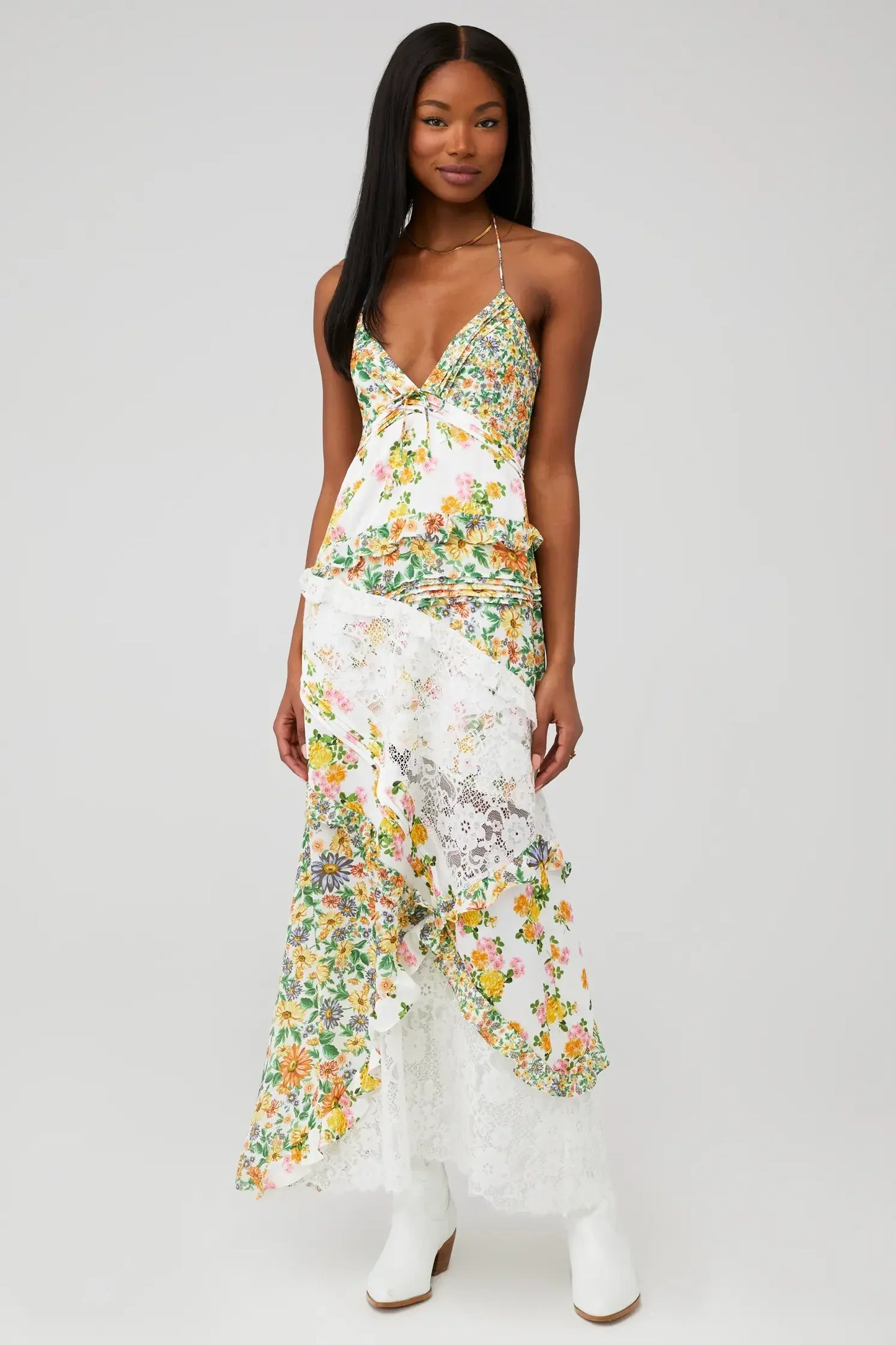 Best Revenge® Blue Rosalyn Maxi Dress