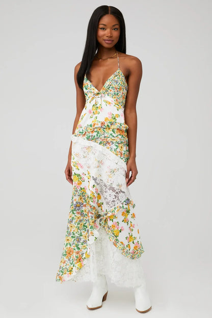 Best Revenge® Blue Rosalyn Maxi Dress