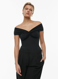 Contour Twist Off-Shoulder Top