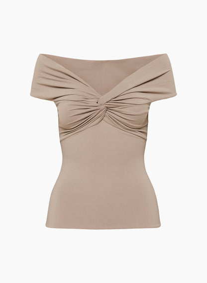 Contour Twist Off-Shoulder Top