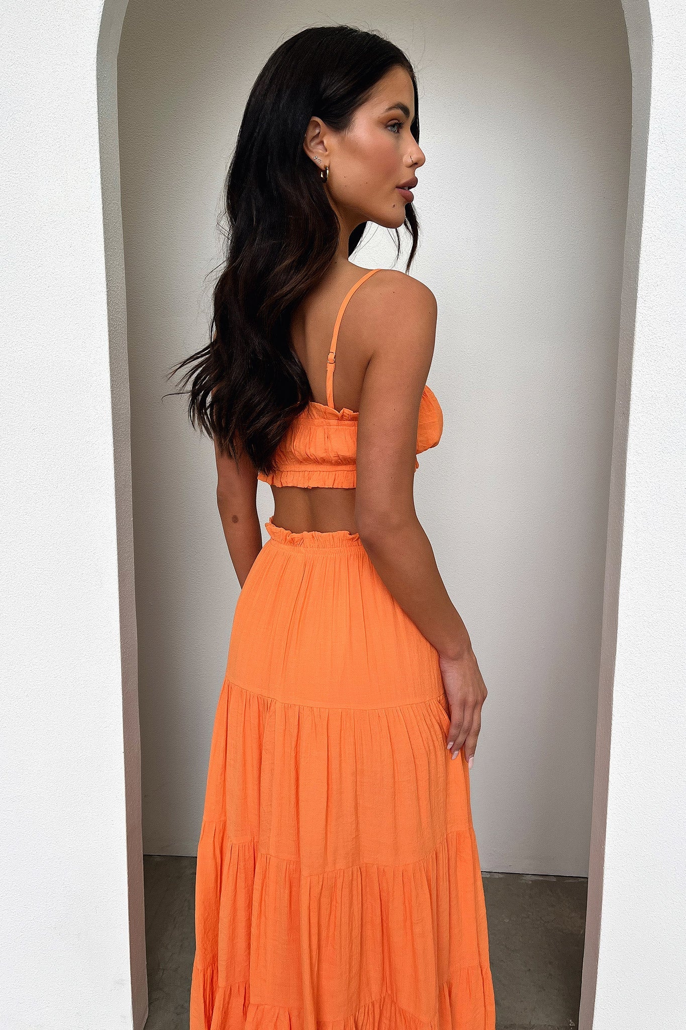 Selina Crop - Orange