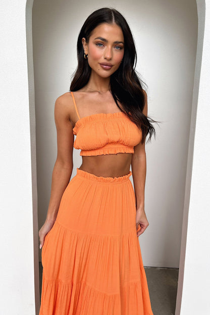 Selina Crop - Orange