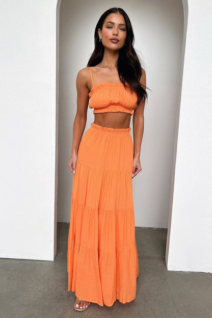 Selina Crop - Orange