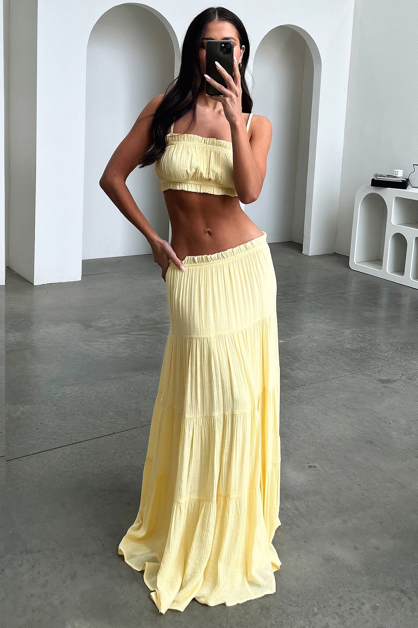 Selina Crop - Yellow