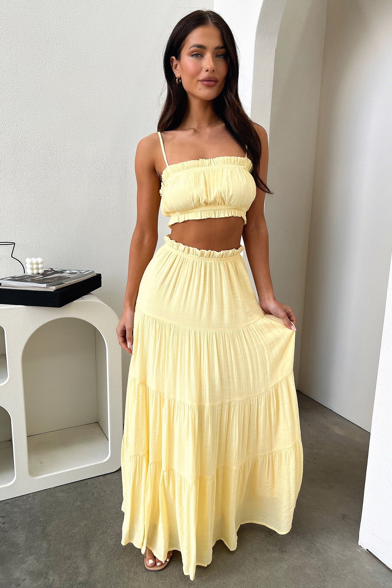 Selina Crop - Yellow
