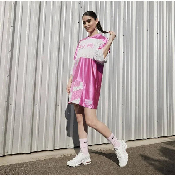 White & Rose Pink TN Sneakers