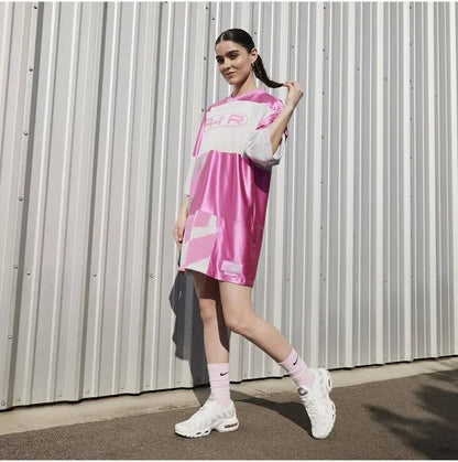 White & Rose Pink TN Sneakers