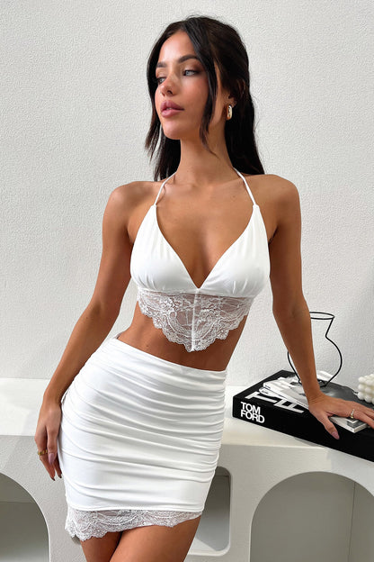 Tahiti Crop - White