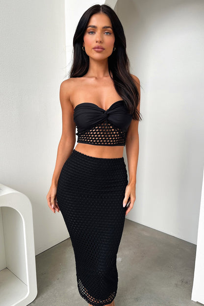 Topaz Crop - Black